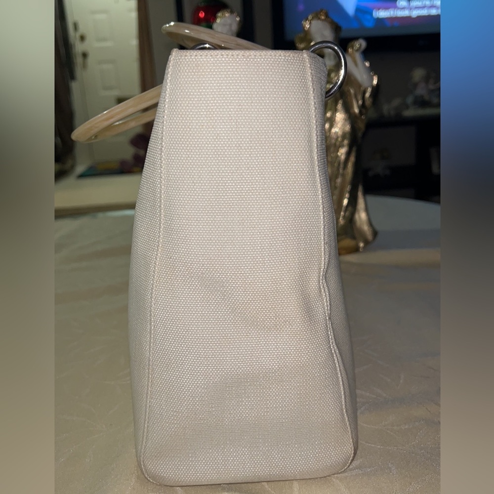 Dior Lady Dior Canvas Satchel Bag with Plastic Handle - Picture 14 of 16